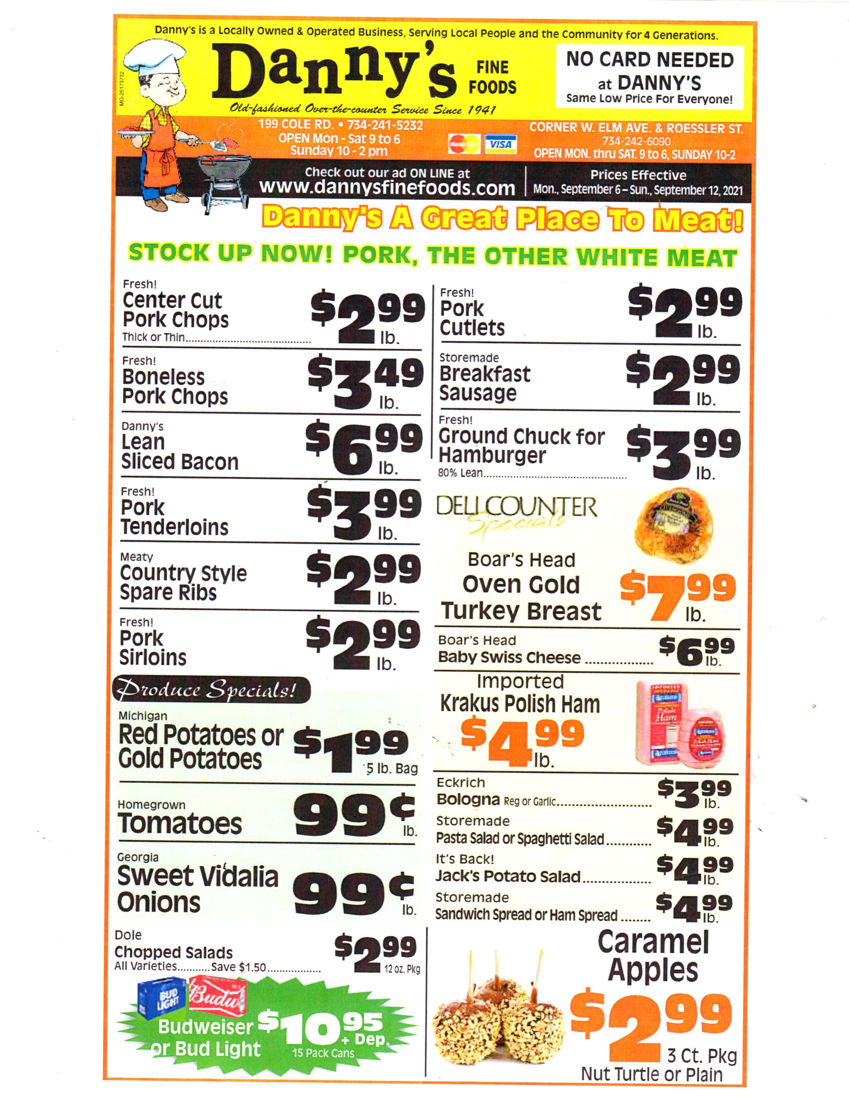 Weekly Special Danny's Fine Foods